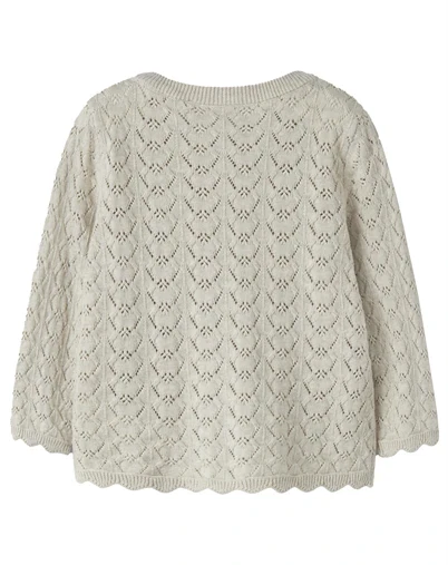Name It - NMFHimali Strik Cardigan - Peyote Melange